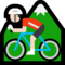 Person Mountain Biking - Light emoji on Microsoft